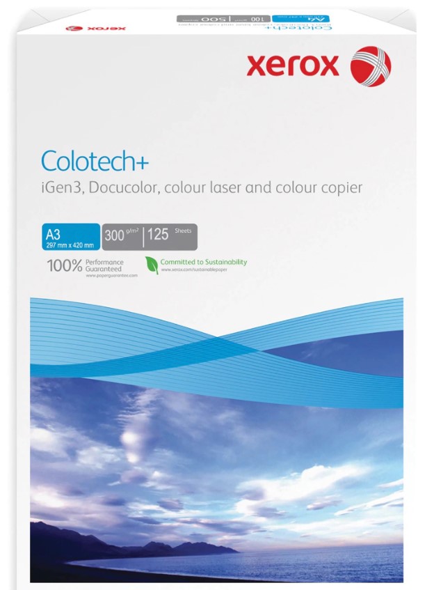 Hartie xerox A3 300 g/mp Colotech+ 125 coli/ pret per top
